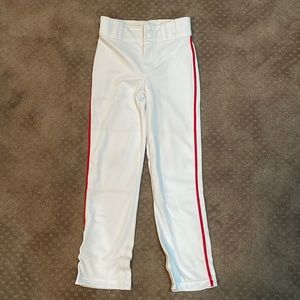 Boys Champion, piped, red baseball pants, youth small